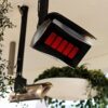 Riscaldatore a gas montato su palo appeso al soffitto
