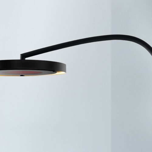 Riscaldatore elettrico curvo montato su parete