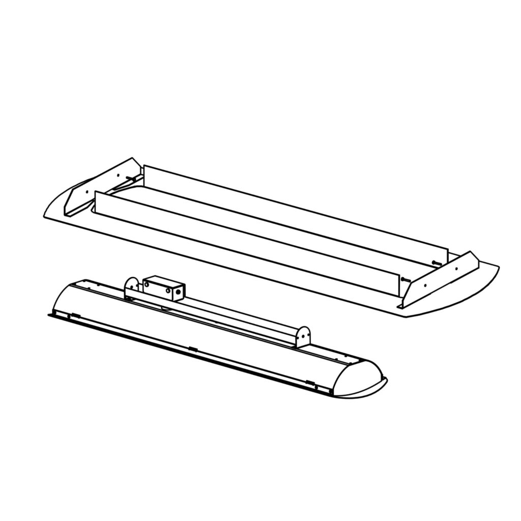 Kit da incasso per riscaldatore elettrico